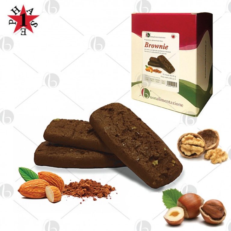 Brownie Proteico al Cacao Fase 1 - Box 10 x 35g